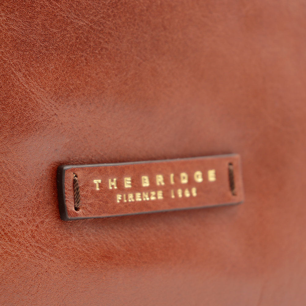 Hobo Bag Donna THE BRIDGE linea Maddalena in Pelle Marrone