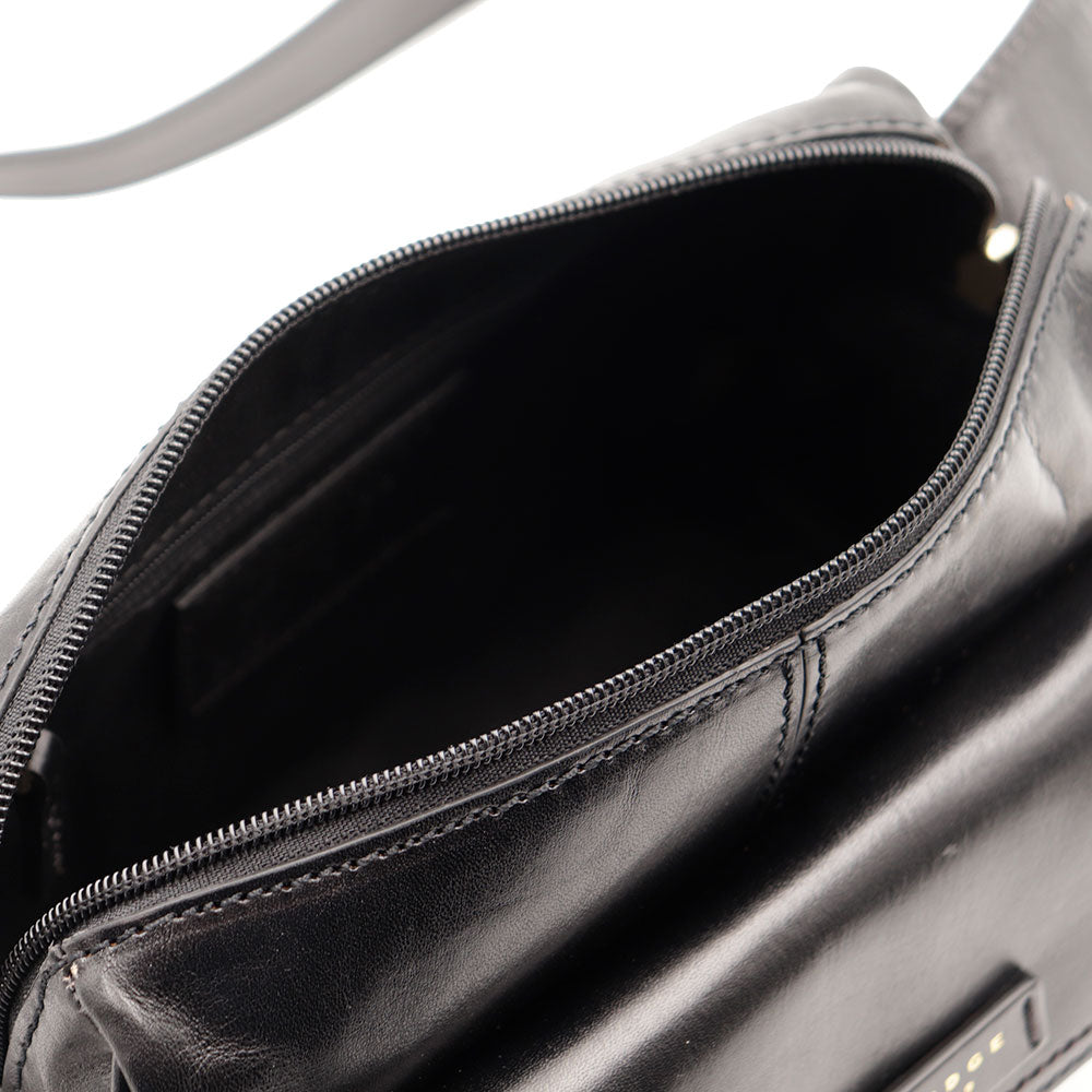 Camera Case Donna a Tracolla THE BRIDGE linea Flora in Pelle Nera