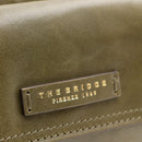 Camera Case Donna a Tracolla THE BRIDGE linea Flora in Pelle Verde Timo