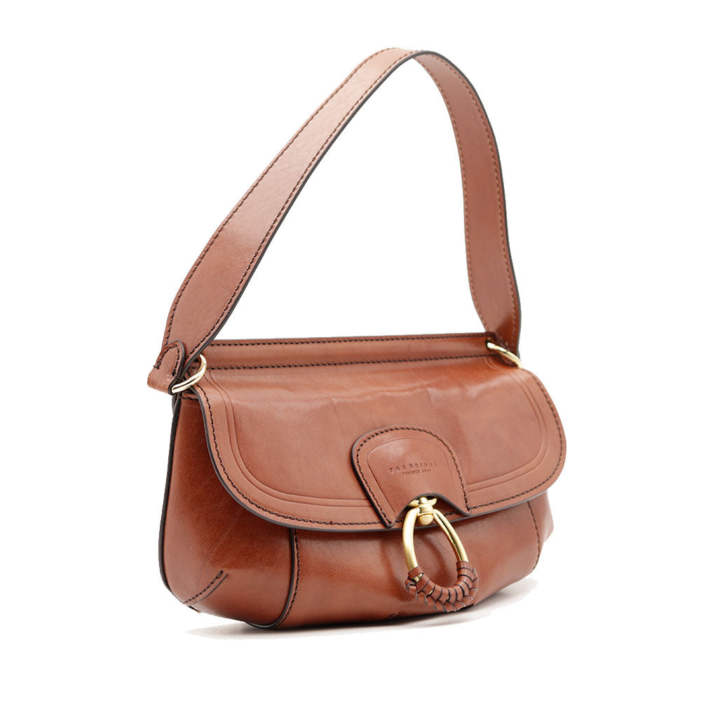 Borsa Donna a Spalla THE BRIDGE linea Erica in Pelle Marrone