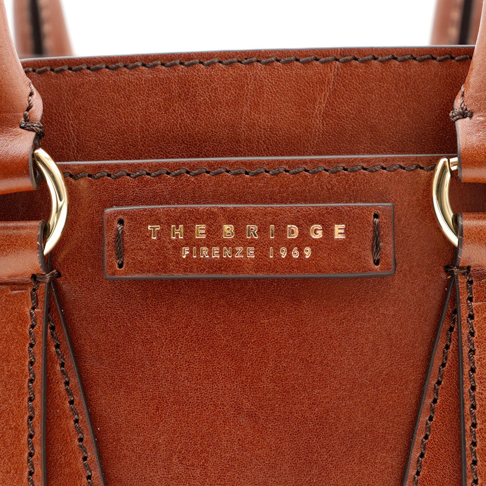 Borsa Donna a Mano Double Function THE BRIDGE linea Cecilia in Pelle Marrone