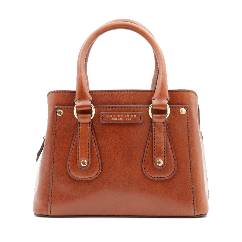 Borsa Donna a Mano Double Function THE BRIDGE linea Cecilia in Pelle Marrone