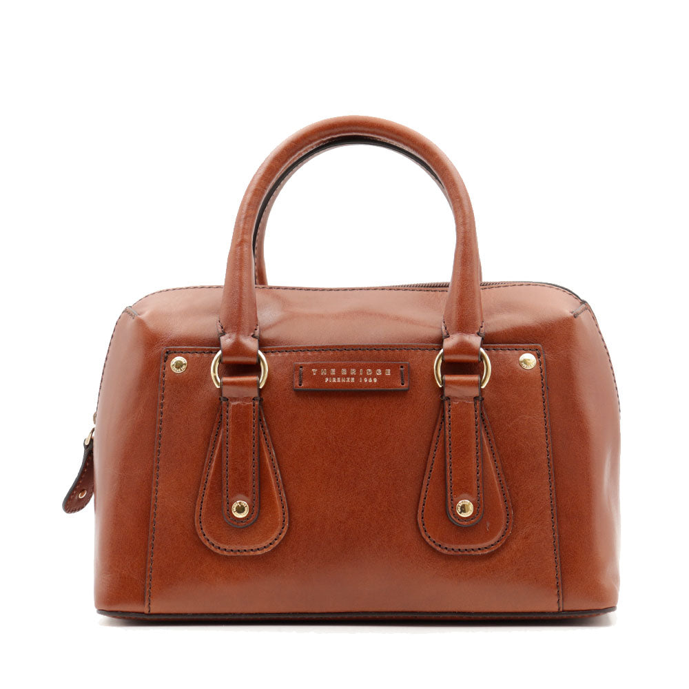 Borsa Donna a Mano con Tracolla THE BRIDGE linea Cecilia in Pelle Marrone