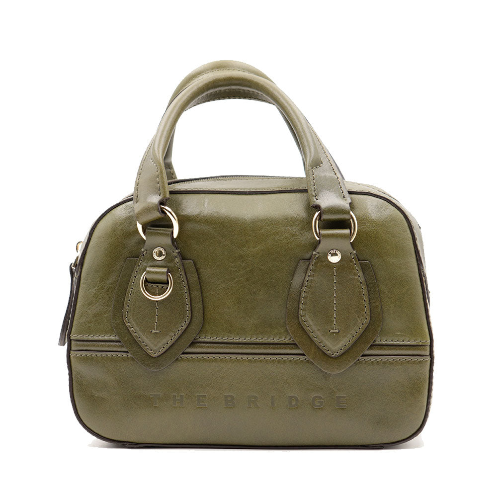 Bauletto Donna Mini THE BRIDGE linea Daphne in Pelle Verde Timo