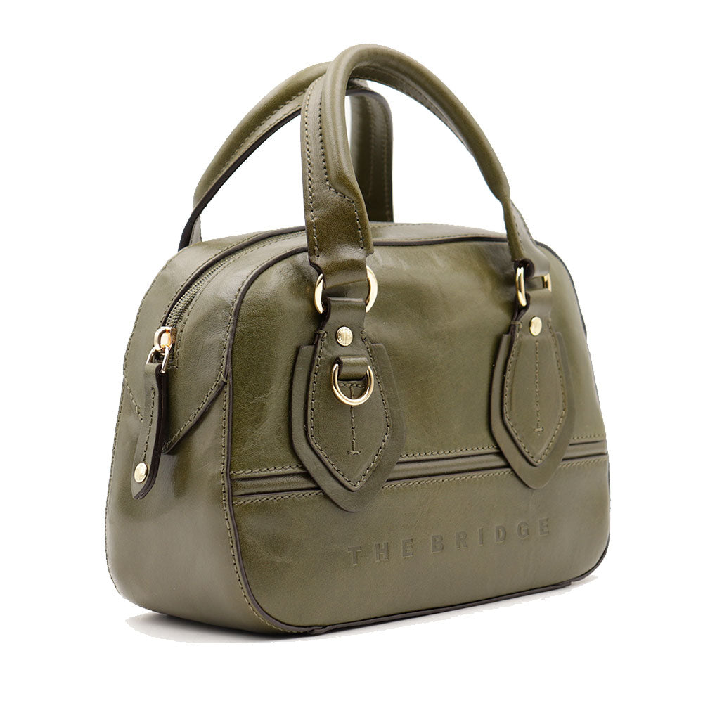 Bauletto Donna Mini THE BRIDGE linea Daphne in Pelle Verde Timo