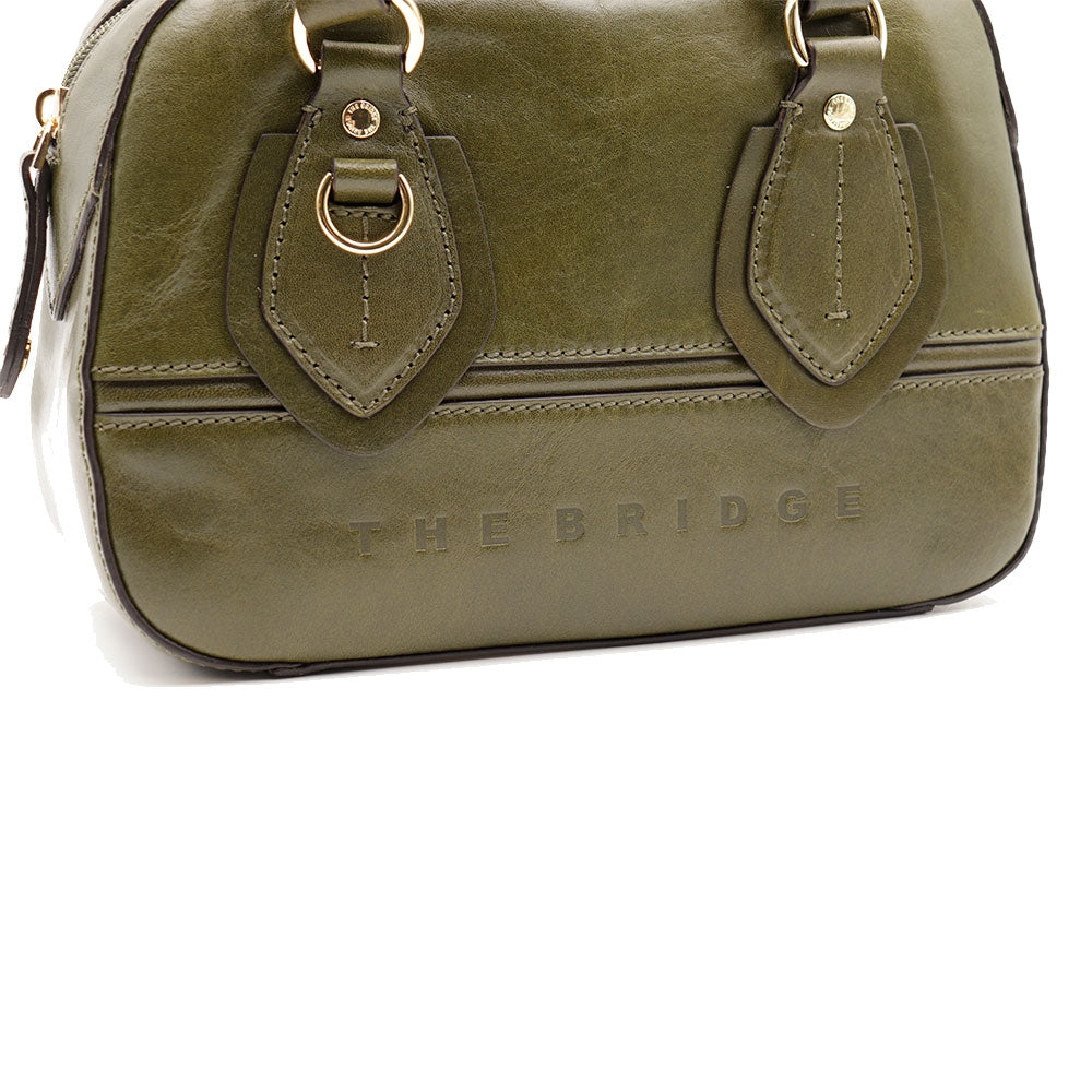 Bauletto Donna Mini THE BRIDGE linea Daphne in Pelle Verde Timo