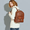 Zaino Uomo Porta PC THE BRIDGE linea Biagio in Pelle Marrone