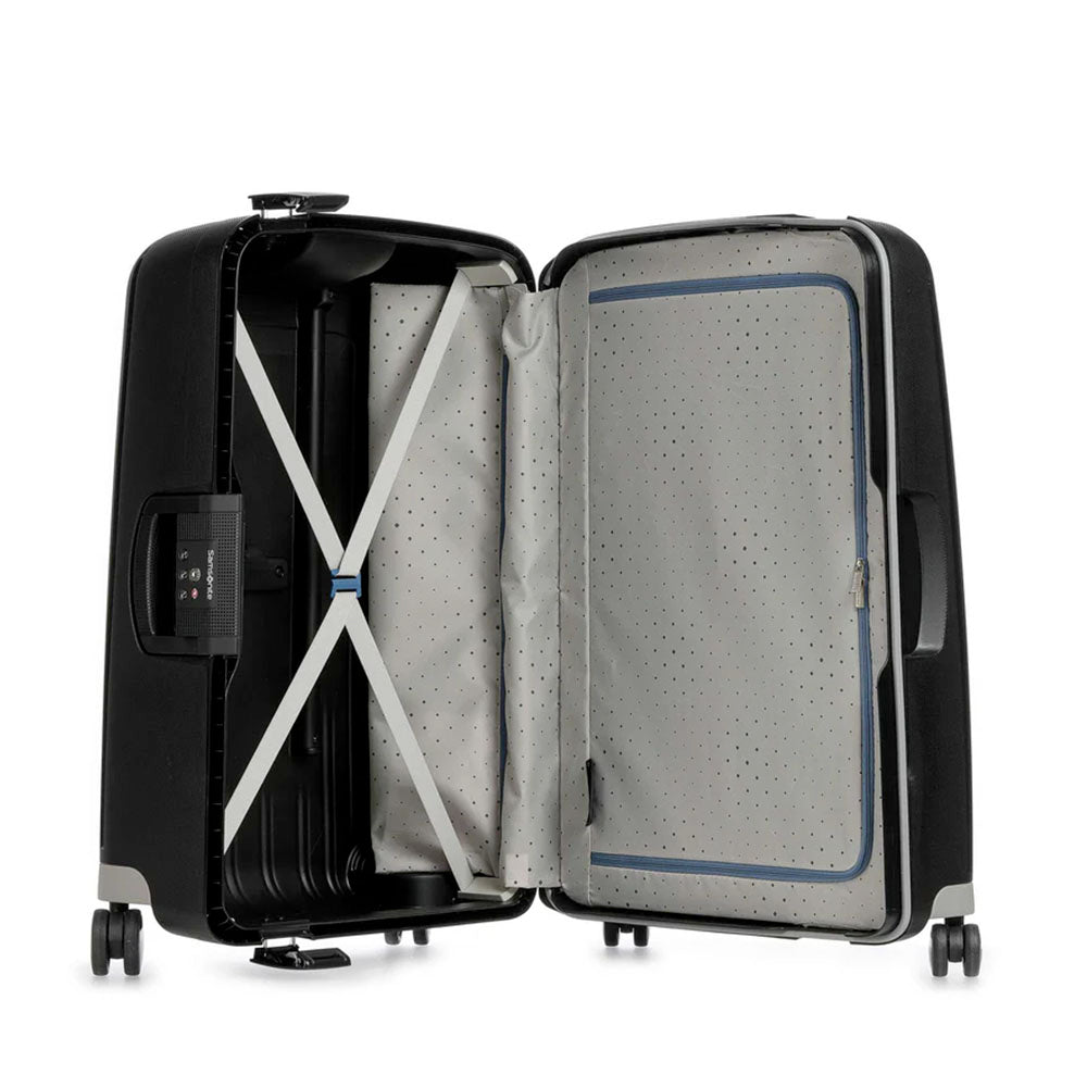 Trolley Grande Rigido 4 Ruote SAMSONITE linea S'Cure Nero