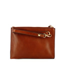 Pochette Uomo Piccola THE BRIDGE linea Dante in Pelle Marrone