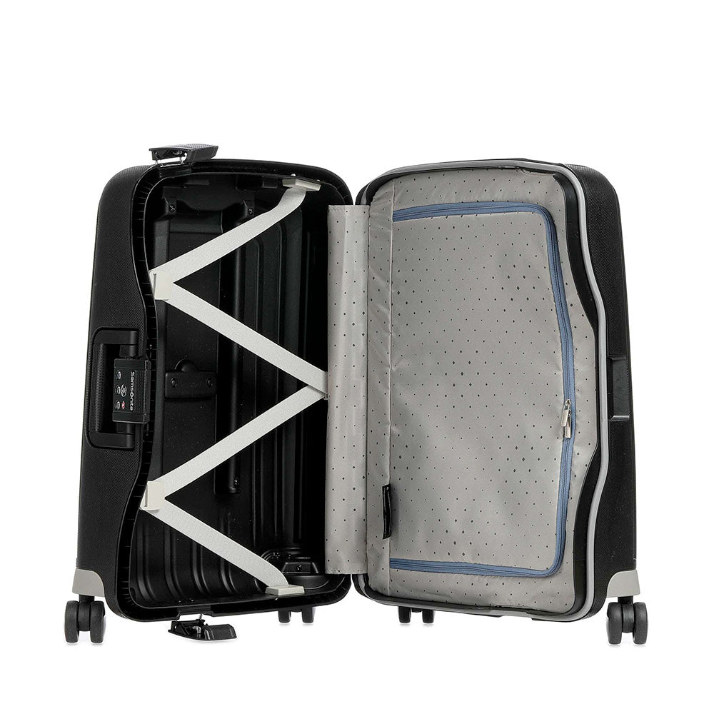 Trolley Cabina Rigido 4 Ruote SAMSONITE linea S'Cure Nero