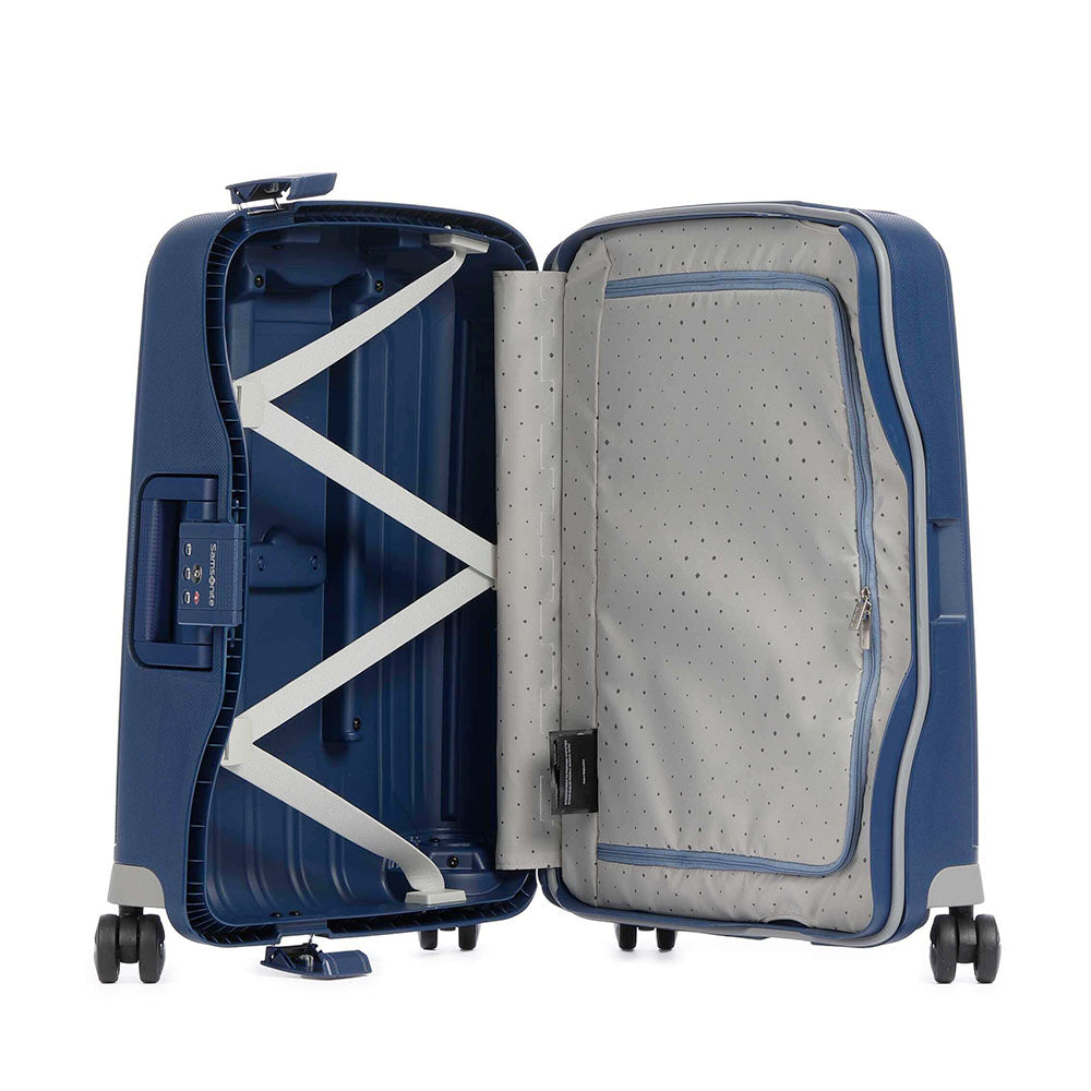 Trolley Cabina Rigido 4 Ruote SAMSONITE linea S'Cure Blu