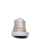 Scarpe LIU JO Iris 11 Sneakers in Pelle Laminata Platino con Maxi Logo