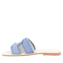 Ciabatta Flat LIU JO Sally 716 in Denim con Micro Borchie