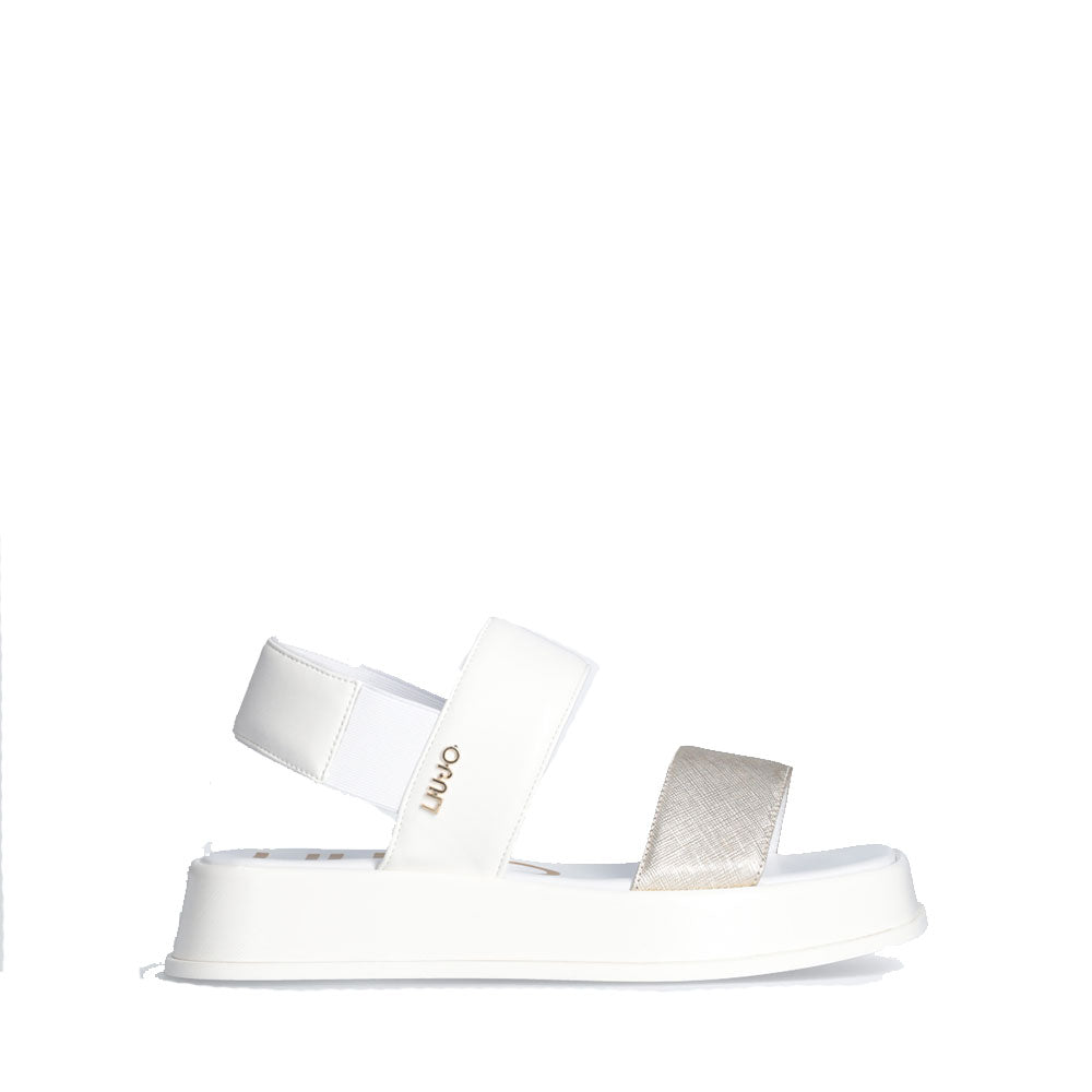 Sandali Platform LIU JO You 754 con Fascette Bold Bianco