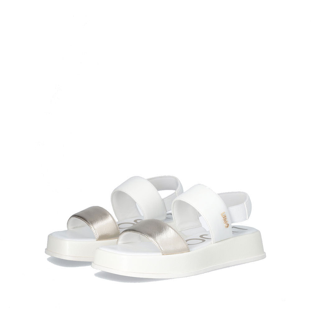 Sandali Platform LIU JO You 754 con Fascette Bold Bianco