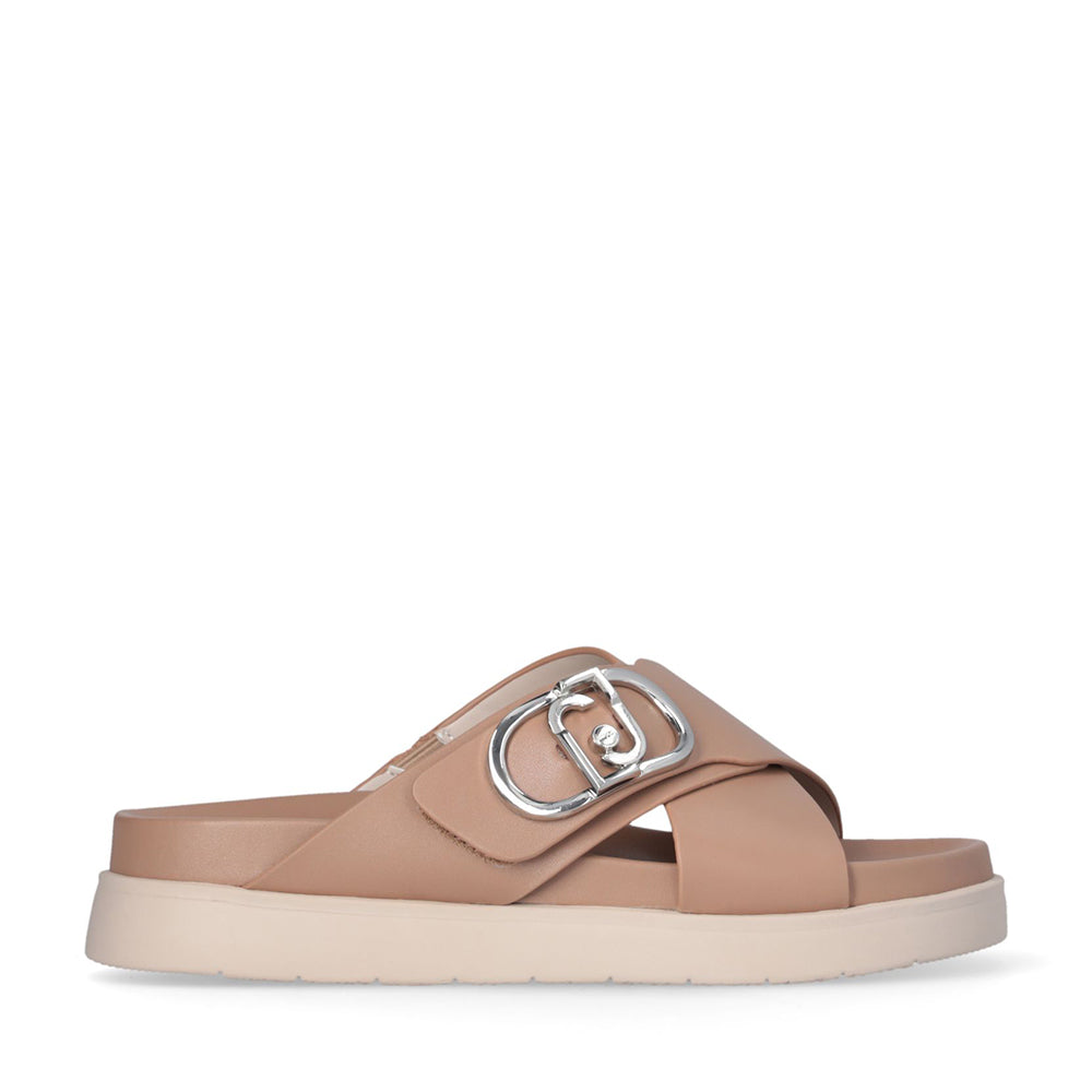 Ciabatte Platform LIU JO Penny 901 in Pelle color Cuoio