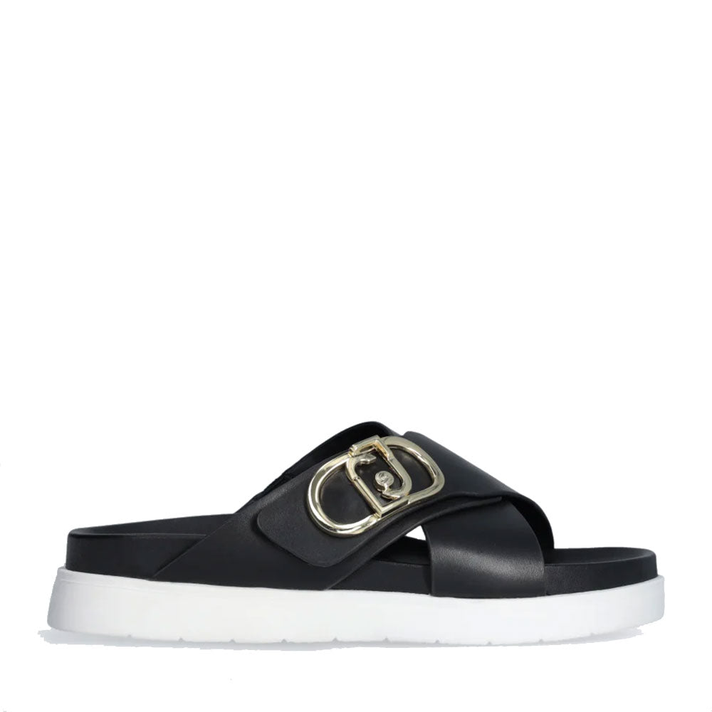 Ciabatte Platform LIU JO Penny 901 in Pelle Nera