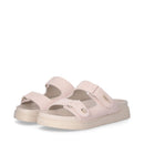LIU JO Penny 902 Doppelband-Slipper aus rosa Wildleder
