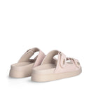 LIU JO Penny 902 Doppelband-Slipper aus rosa Wildleder