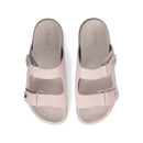 LIU JO Penny 902 Doppelband-Slipper aus rosa Wildleder