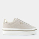 Sneakers Platform LIU JO Up 910 Beige con Logo Embossed