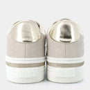 Sneakers Platform LIU JO Up 910 Beige con Logo Embossed