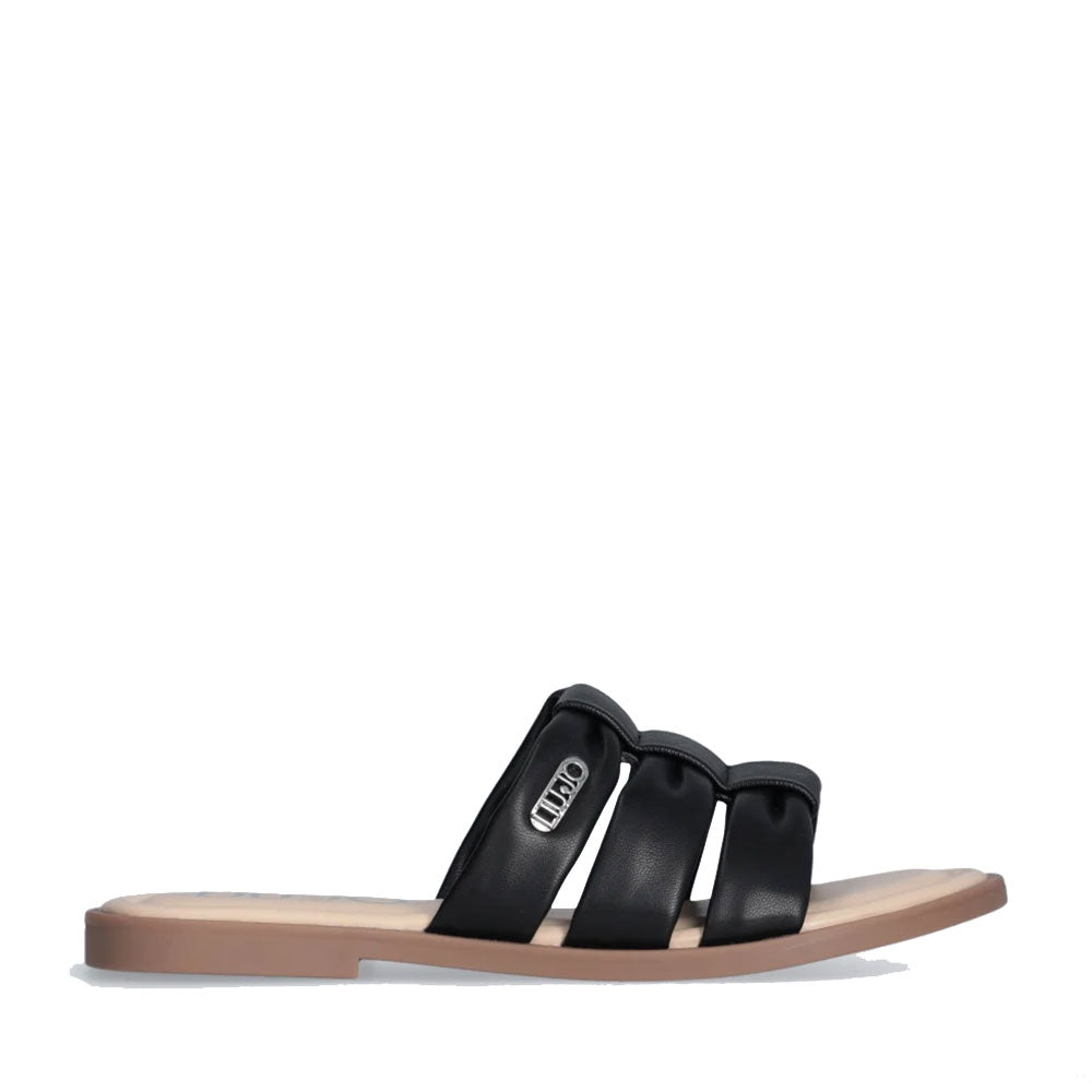 Ciabatte Flat LIU JO Amira 932 Nere con Logo