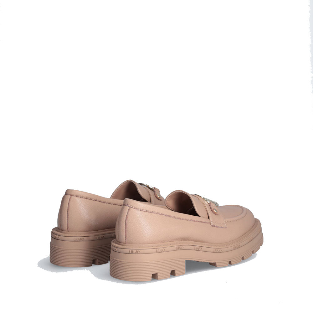 Mocassino Donna LIU JO Taylor 813 Beige con Logo