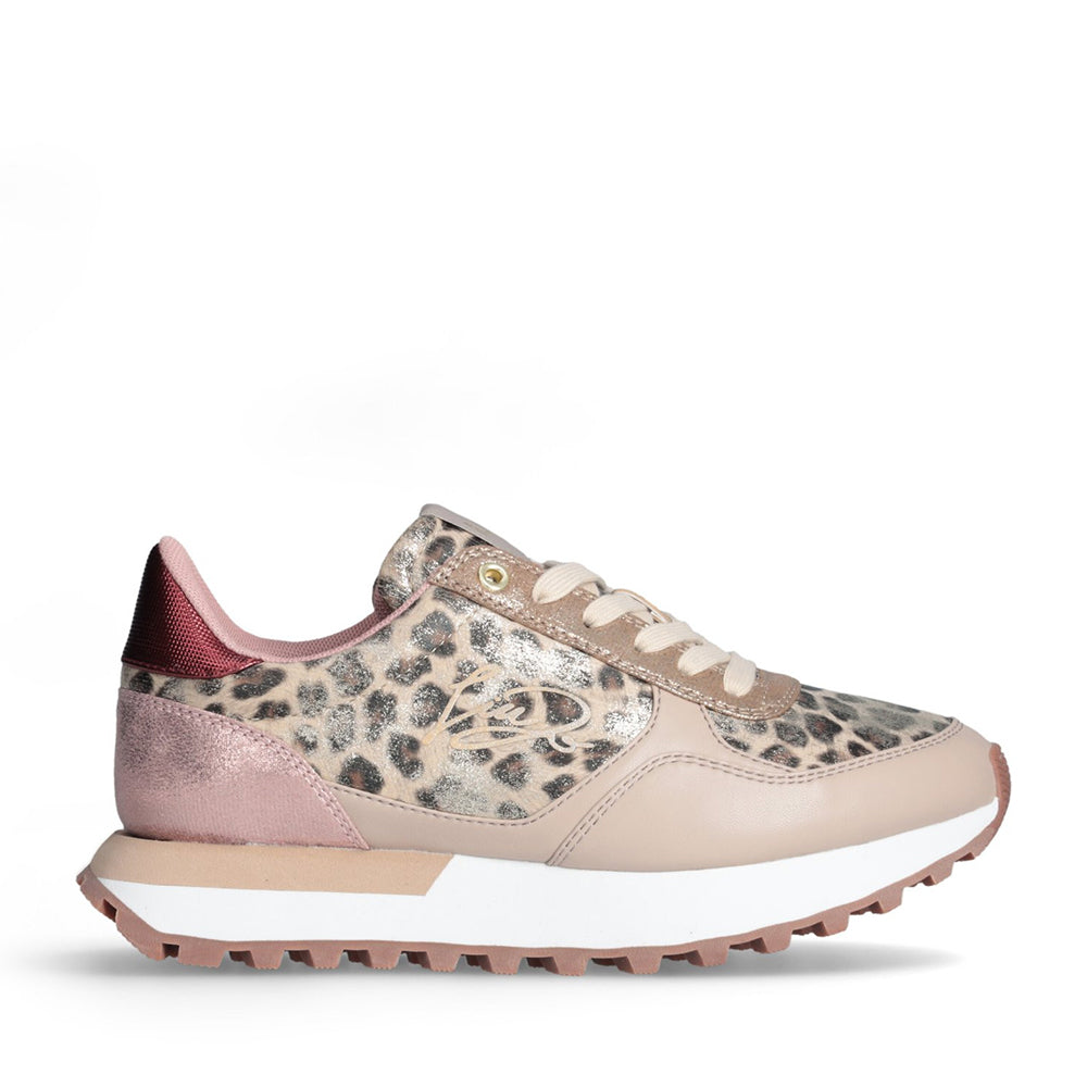 Sneakers Running LIU JO Evelyn 820 color Sand con Inserti Leopardati