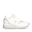 Sneakers Running LIU JO Olivia 822 Bianche con Inserti Metallizzati Oro