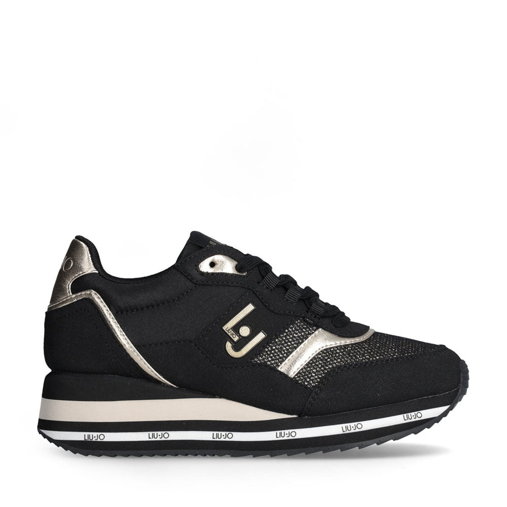 Sneakers Running LIU JO Olivia 822 in Microfibra e Nylon Nero