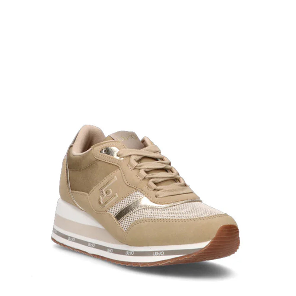 Sneakers Running LIU JO Olivia 822 in Microfibra e Nylon color Taupe