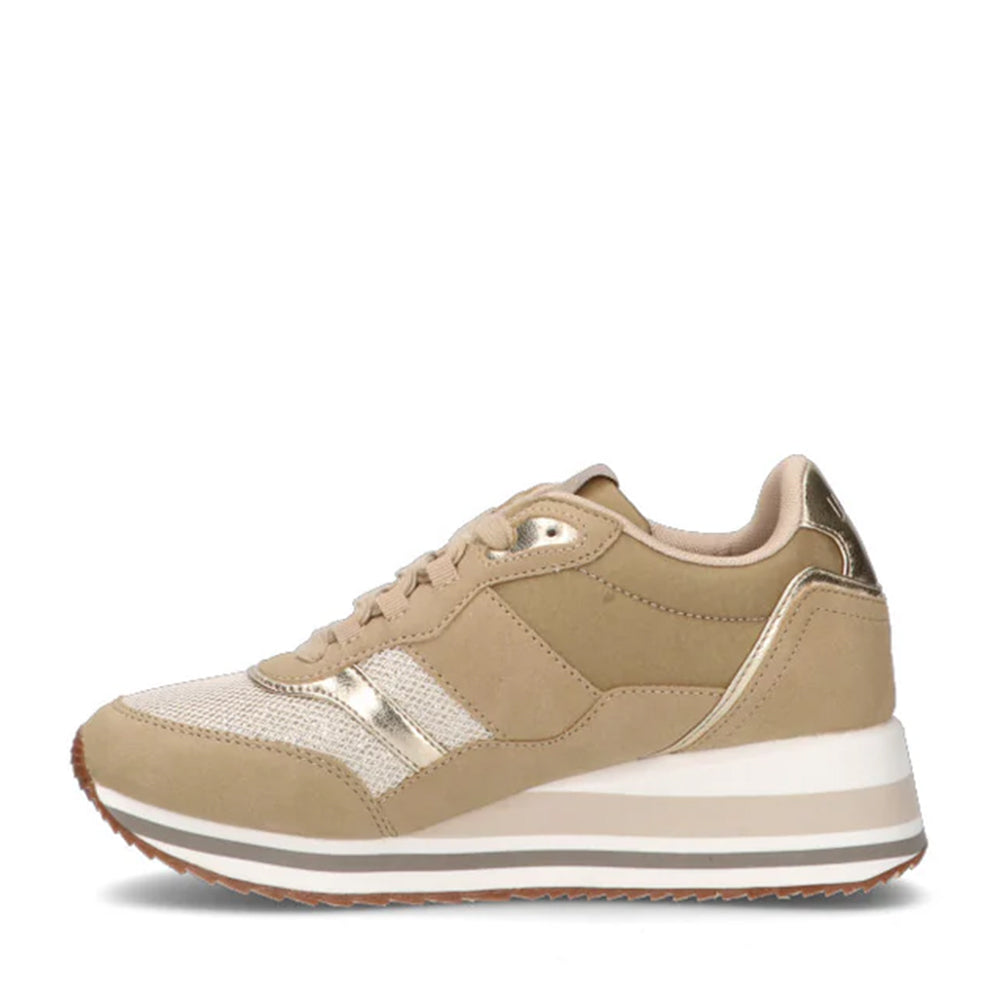 Sneakers Running LIU JO Olivia 822 in Microfibra e Nylon color Taupe