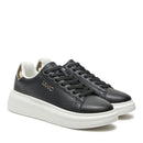 Sneakers Platform LIU JO Babol 01 in Pelle Nera con Inserti Oro