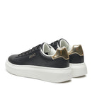 Sneakers Platform LIU JO Babol 01 in Pelle Nera con Inserti Oro