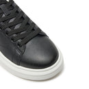 Sneakers Platform LIU JO Babol 01 in Pelle Nera con Inserti Oro