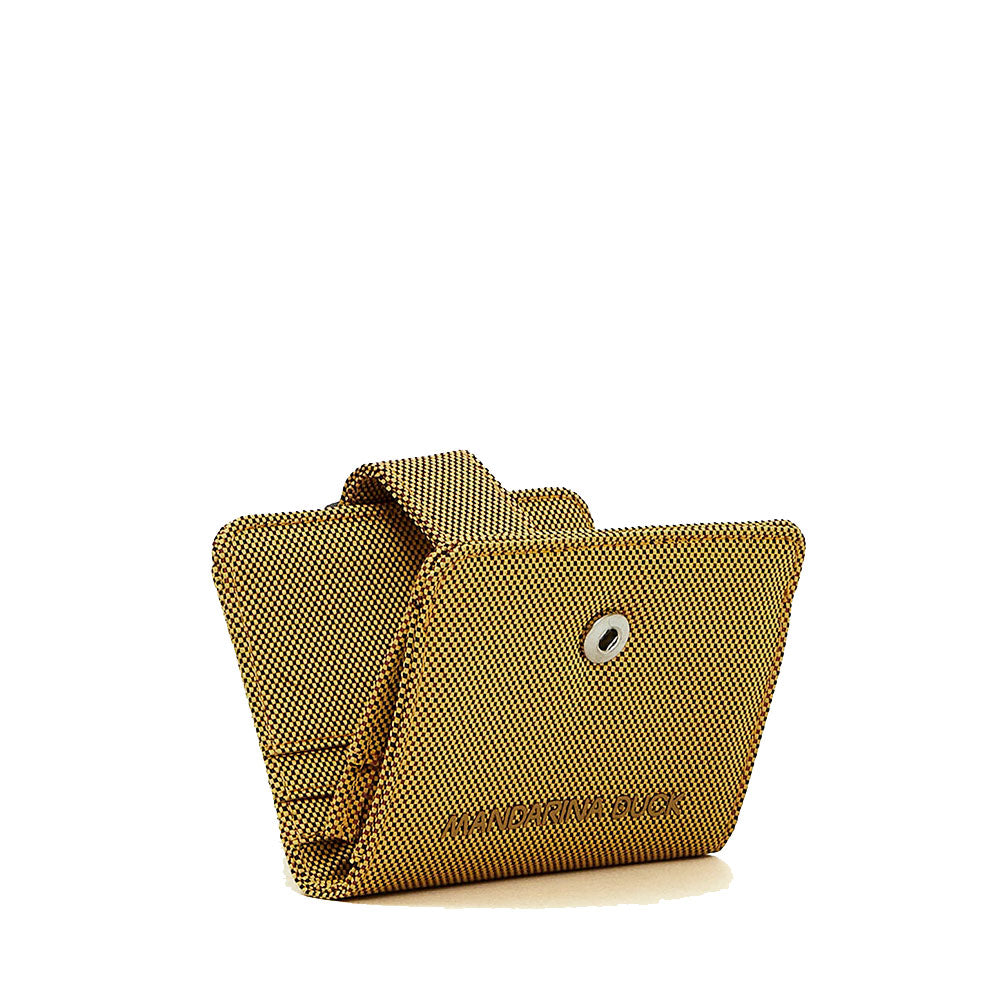 Portacarte Donna Small MANDARINA DUCK linea MD20 in Tessuto colore Amber