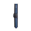 Porta Carte con Clip SECRID linea Miniwallet Original in Pelle Black-Navy con RFID