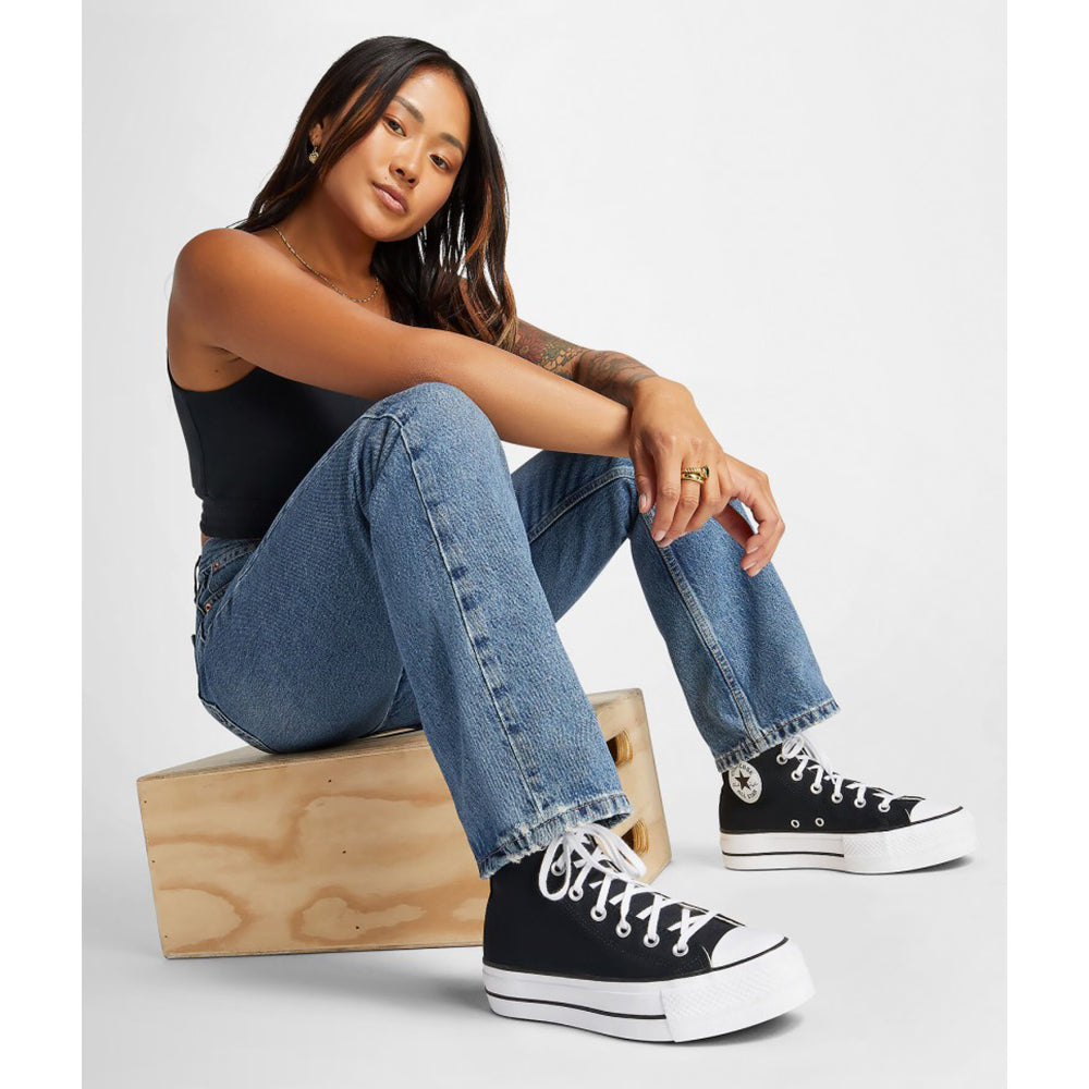 Sneakers Alte Platform CONVERSE Chuck Taylor All Star in Canvas Nera