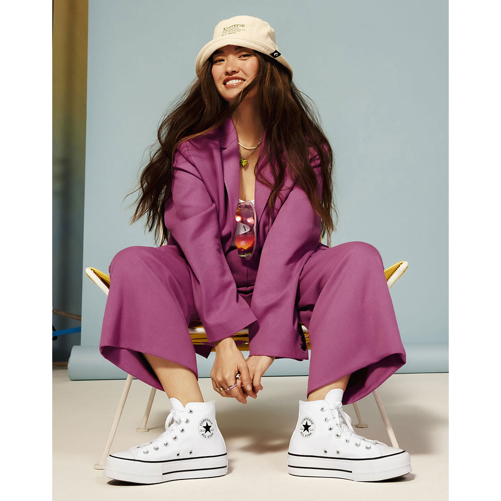 Sneakers Alte Platform CONVERSE Chuck Taylor All Star in Canvas Bianca