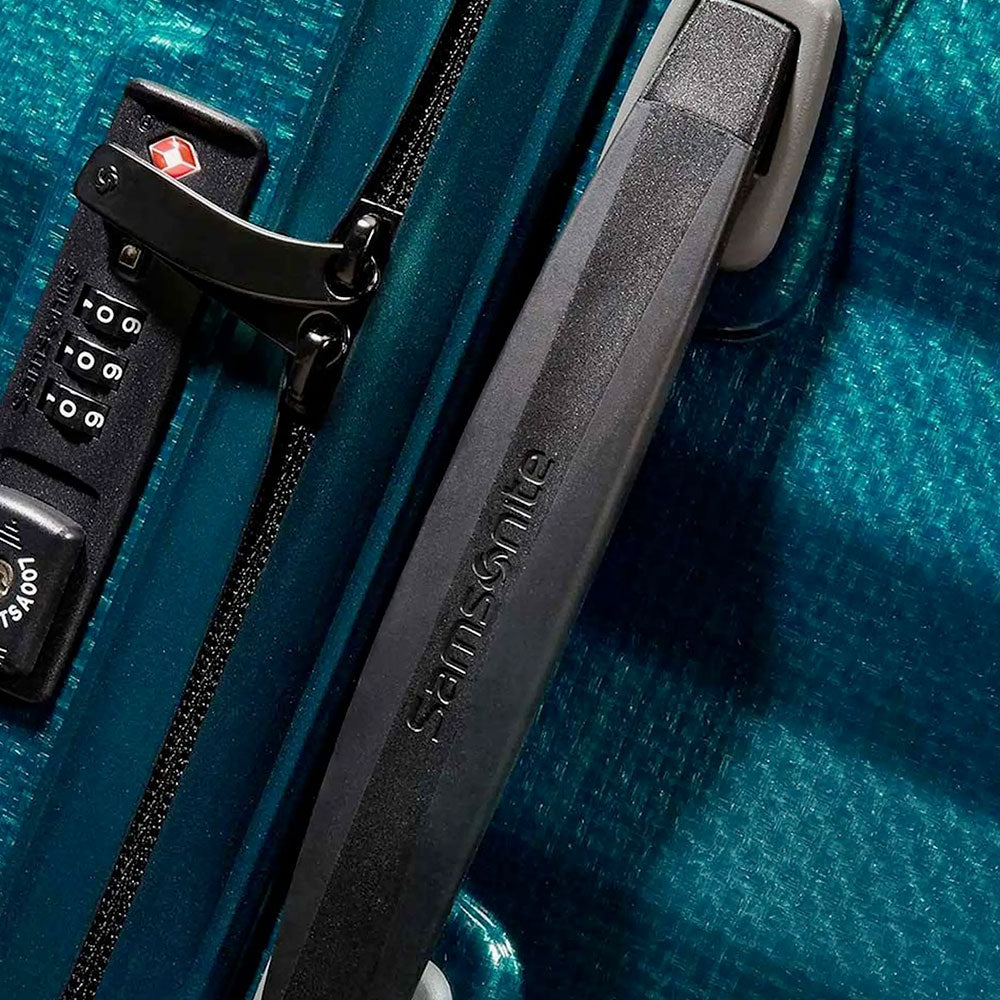 Trolley Cabina Rigido 4 Ruote SAMSONITE linea Lite-Shock Blu Petrolio