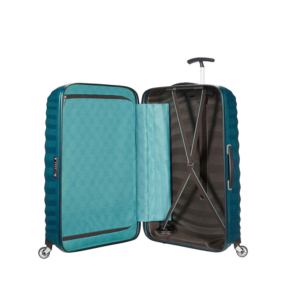 Trolley Grande Rigido 4 Ruote SAMSONITE linea Lite-Shock Blu Petrolio