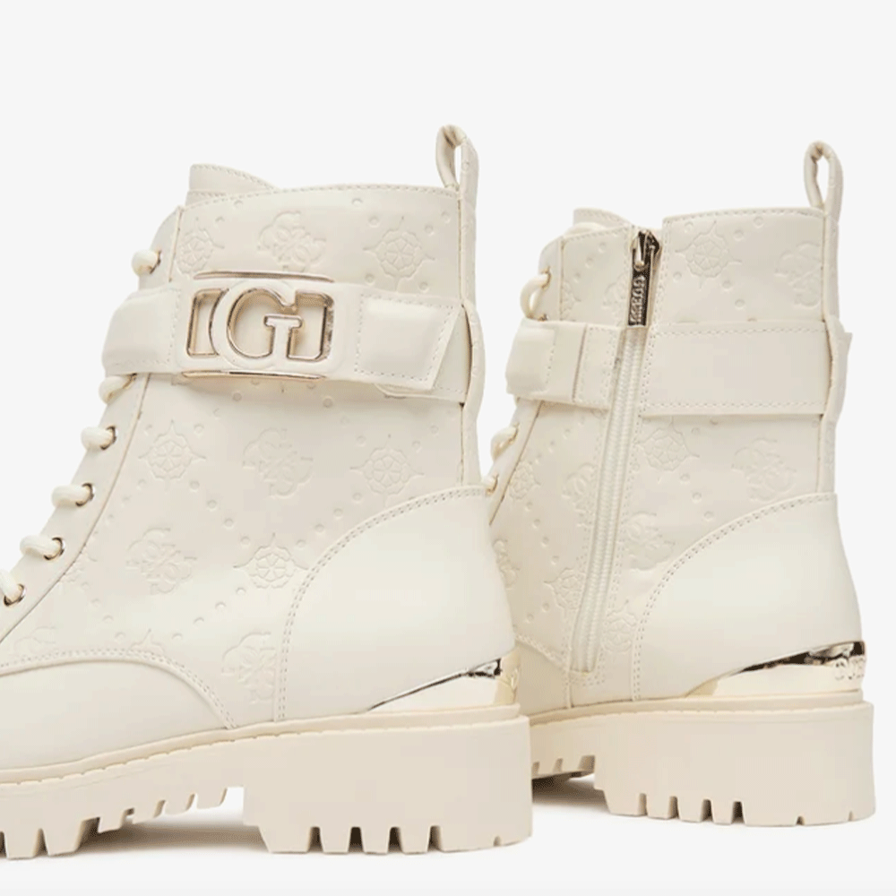 Scarpe Donna GUESS Anfibi linea Oranda colore Ivory