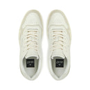 LIU JO Boy 02 Herren-Sneaker aus cremeweißem getrommeltem Leder