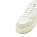 LIU JO Boy 02 Herren-Sneaker aus cremeweißem getrommeltem Leder