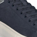 LIU JO Big 01 Herren-Sneaker aus marineblauem und weißem Wildleder