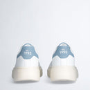 LIU JO Big 01 Herren-Sneaker aus weißem Leder mit Denim-Einsätzen