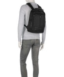 PIQUADRO Rucksack mit Laptopfach 13 Zoll aus Stoff und Leder in Orange - CA6823W138