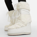 Stivali da Neve Donna MOON BOOT Icon Faux Fur Optical White