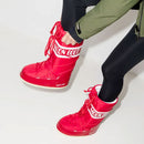 Stivali da Neve Unisex MOON BOOT Nylon Colore Rosso